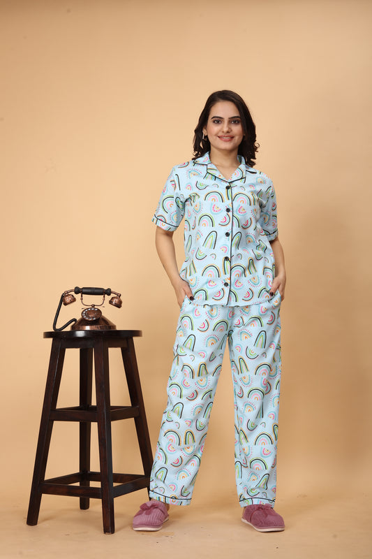 RAINBOW DOTS NIGHT SUITE