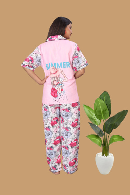 FLOWER MULTICOLOR NIGHT SUITE